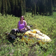 Tiff and the abandoned sled