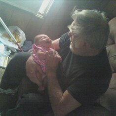 pawpaw and kai. when she was first orn