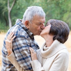 Bill doing his favorite thing, kissing Gay!