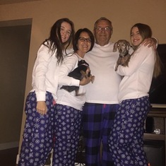 Christmas fun in our matching jammies