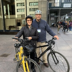 Biking Central Park.