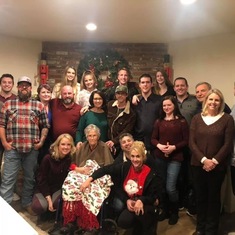 Family gathered for Bill’s birthday & Christmas Eve.