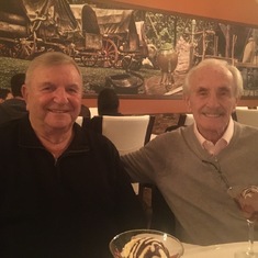 Bill & best friend, Chuck, celebrating their birthdays.