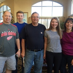 Uncle Bill w/David, Cindy, Paul & Maria.