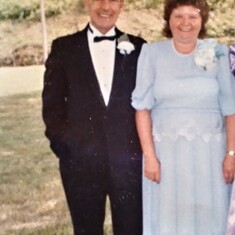 Dad & mom at Lisa wedding