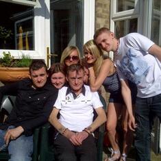 william with kids at his bithday party 2012 his last bithday he sepnt with his family