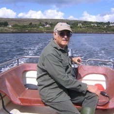 Captain Bill hunting mackerel in the harsh North Atlantic (from Joe Finnie)
