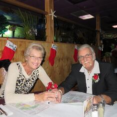 50th wedding anniversary 2014. We all went to the Crab Shack for a fantastic meal to celebrate their love and happiness. Daddy looked so very handsome in his suit!