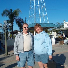 Dad and Linda at Tarpon Springs, Florida