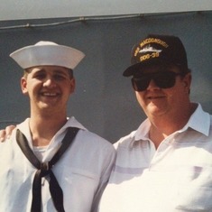 Dad and Bill  USS McDonough homecoming from Operation Desert Storm Charleston, South Carolina