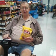 Dad on a Wal-Mart trip