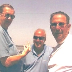 Bill, Ed, & Frank at Madiera Beach, Florida