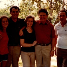 Christa, Bill, Lena (sister-in-law), Ray (brother) and Marshall (brother), 1980s
