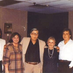 Bill with his parents and siblings