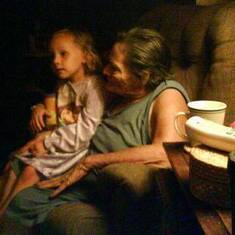 Sabrina and my grandma beam