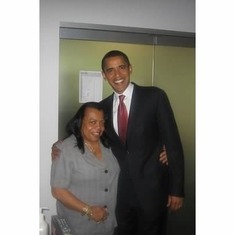 Ms. Wilma & President Obama