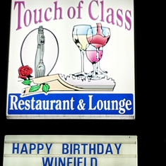 Touch of Class Happy Birthday Winfield