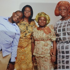 With Sis Eniola Dada & Lanre at the 50th birthday of Pst Mrs. Tinu Odugbemi (2nd from right) in 2012