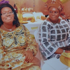 At Pastor Tinu Odugbemi's 50th birthday party, with Mrs. Eniola Dada