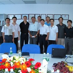 Winston had a discussion meeting with our engineers in 2011