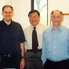 Winston and several of his graduate students at his 60th birthday symposium
