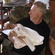 Woody with his great-niece Mariette, October 2015