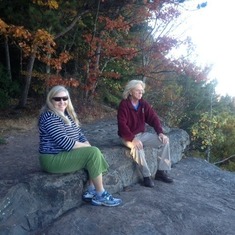 Hiking in the Catskills with his sister, Patricia Leri, October 2014