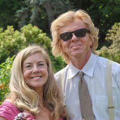The "Golden Lion" with his sister, Patricia Leri, 2013