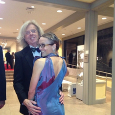 At the Celestial Gala with Kirsten Jensen, Michener Art Museum, October 2014