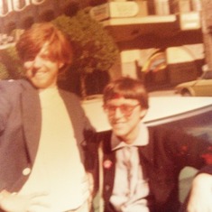 Woody and Nancy Butkus, Star Wars premier, Los Angeles, 1977