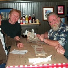 2002 in Rochester NY - Woody with Bob Marsden (RIP), Stan Mesh  and Jay Keller.