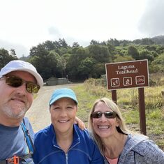 Point Reyes National Seashore.  Laguna to Costal trail hike to scatter ashes.