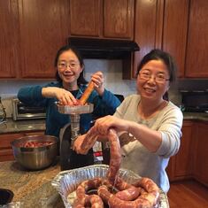 Xiaodong, I learned so many things from you. Making sausages is one of them. I will miss you!!
