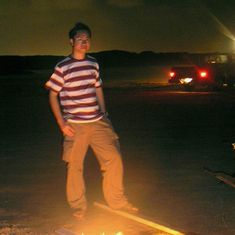 2004-5-23 Xu by the Fire in Houston