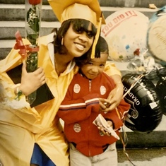 June. 1995
Graduated from High-school and You Graduated from Kindergarten the Day before. (Charlene & Bae)