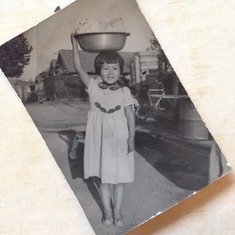 One of the few photos of Mom as a child