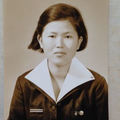 High school photo of Mom
