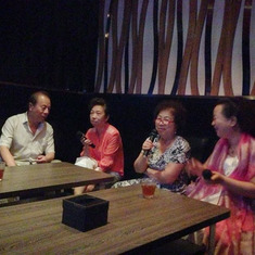 2014 - Karaoke with family, aunt and uncle from China.