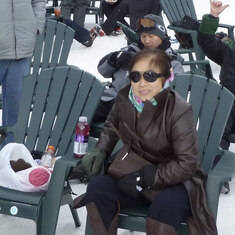 2014 - at the Durango ski resort with the entire family along with some close friends
