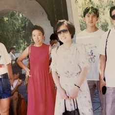 Mom in her younger days with her family 