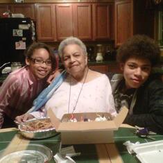 Gma's 72nd Birthday with her Grandkids
