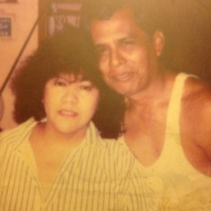 My mama and papa many moons ago!!
