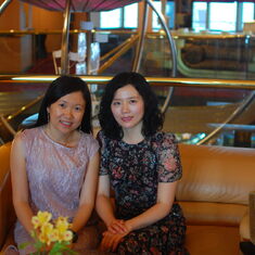 With friend on cruise