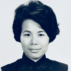 Mom, Sally Chiu.  In this picture, Mom already started a career as a primary school teacher.