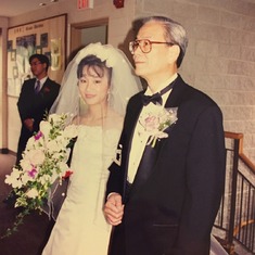 Dad and Pauline on her wedding day