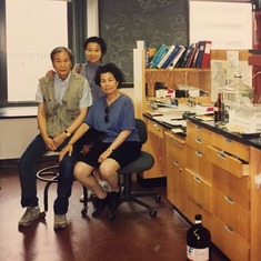 Dad and Mom visited Pauline's lab at Columbia University, New York, where she worked 1994-1995.