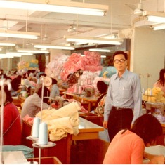 Dad at Ladder Garment Factory