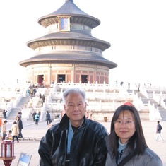 Dad in Beijing, with Pauline