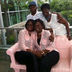 Parents with Yemisi and Funmi
