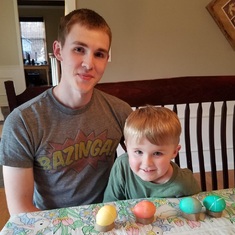 Easter eggs with B